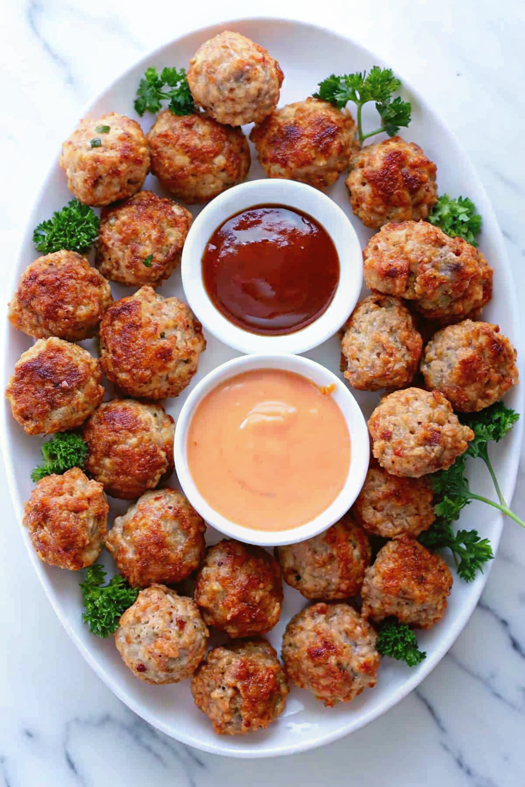 Fresh ingredients including a block of cheddar cheese, raw sausage, and baking mix.