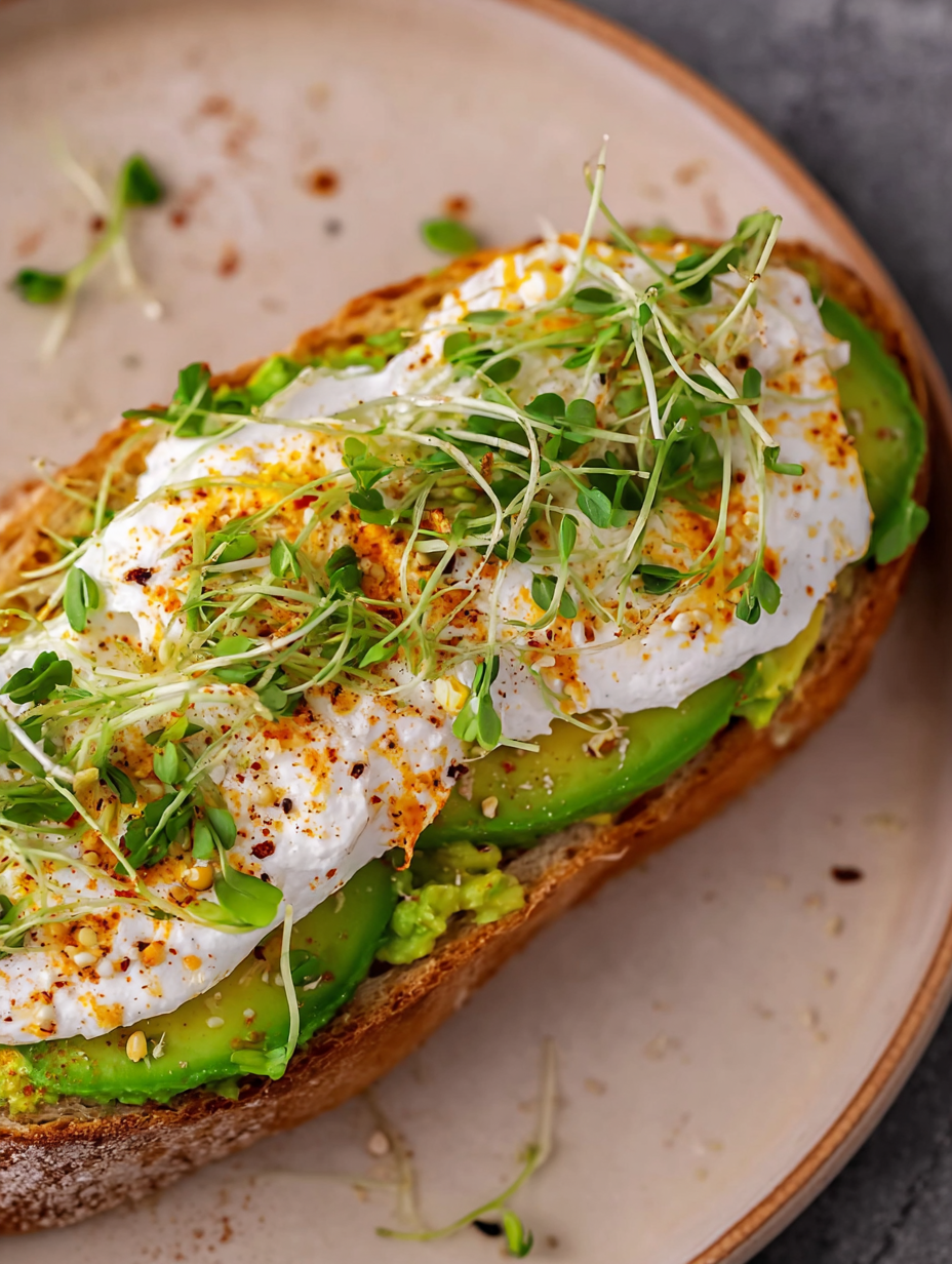 Fresh ingredients for avocado toast including sourdough and ripe avocados